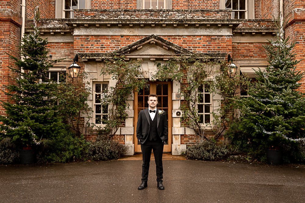 Lainston House Winter wedding photography by Hampshire wedding photographer - Martin Bell Photography