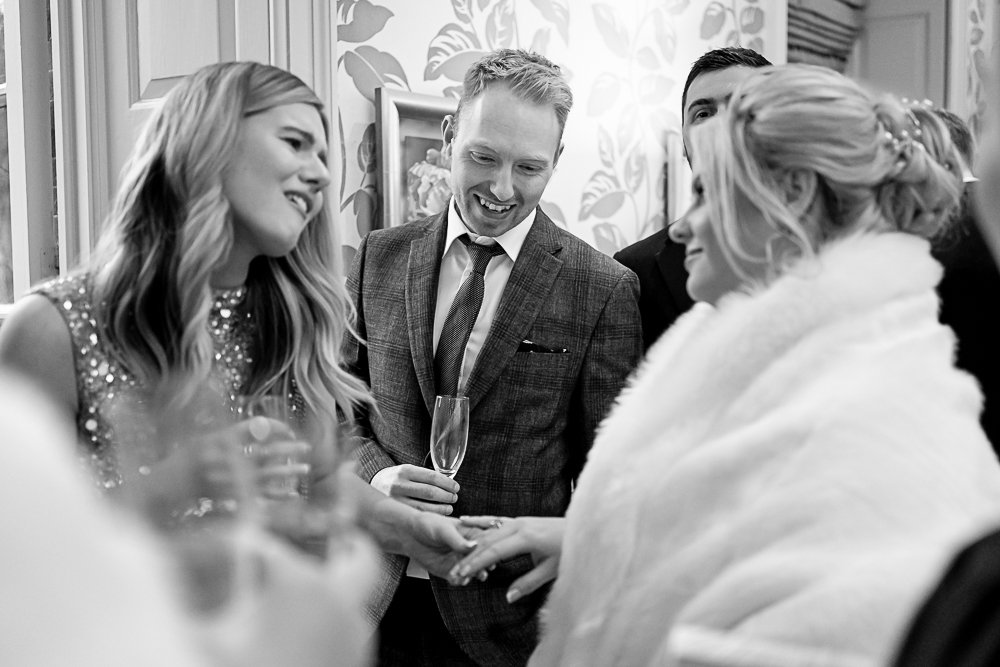 Lainston House Winter wedding photography by Hampshire wedding photographer - Martin Bell Photography