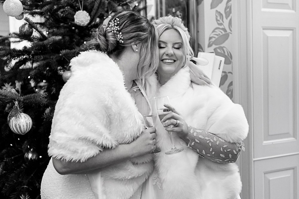 Lainston House Winter wedding photography by Hampshire wedding photographer - Martin Bell Photography