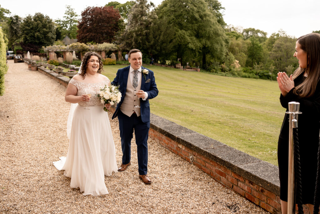 Bride and Groom during their Chewton Glen wedding by Chewton Glen wedding photographer Martin Bell Photography