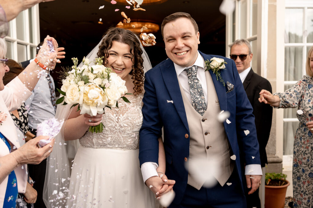 Bride and Groom during their Chewton Glen wedding by Chewton Glen wedding photographer Martin Bell Photography