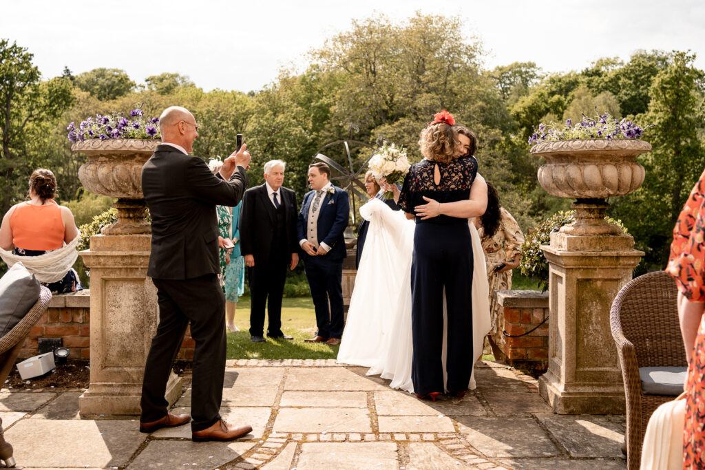 Bride and Groom during their Chewton Glen wedding by Chewton Glen wedding photographer Martin Bell Photography
