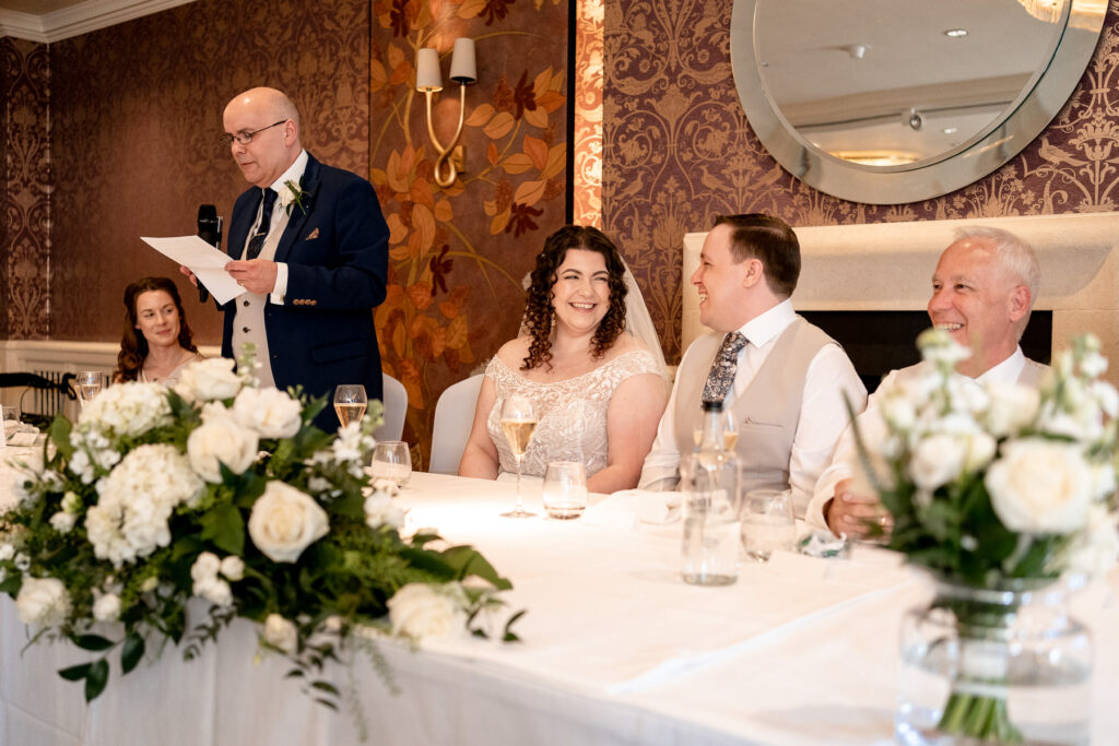 Bride and Groom during their Chewton Glen wedding by Chewton Glen wedding photographer Martin Bell Photography