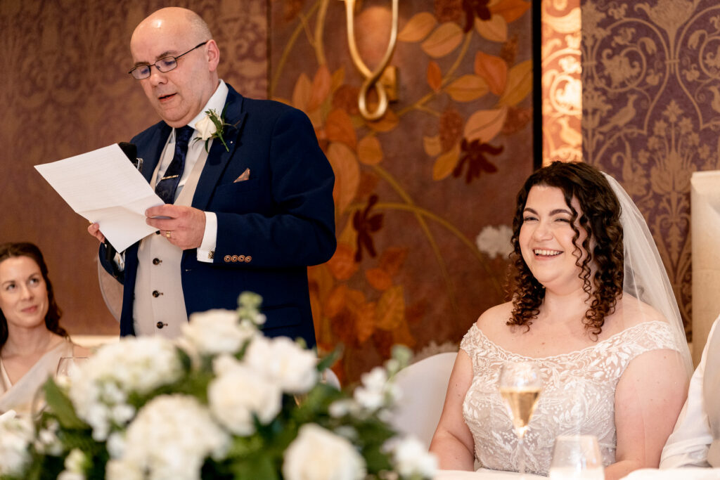 Bride and Groom during their Chewton Glen wedding by Chewton Glen wedding photographer Martin Bell Photography