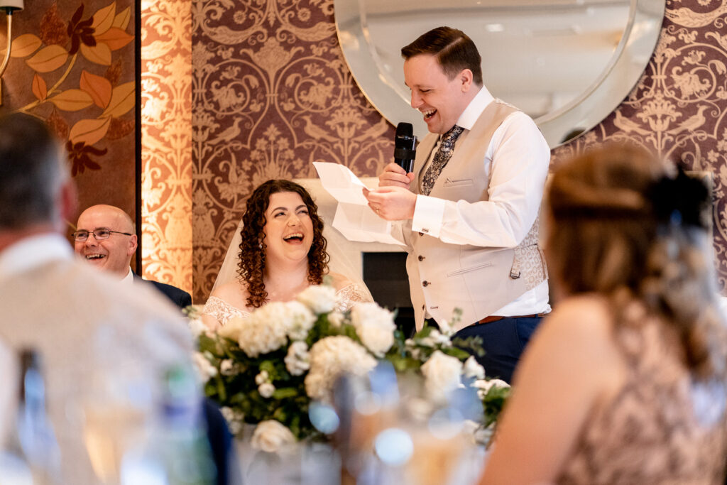 Bride and Groom during their Chewton Glen wedding by Chewton Glen wedding photographer Martin Bell Photography