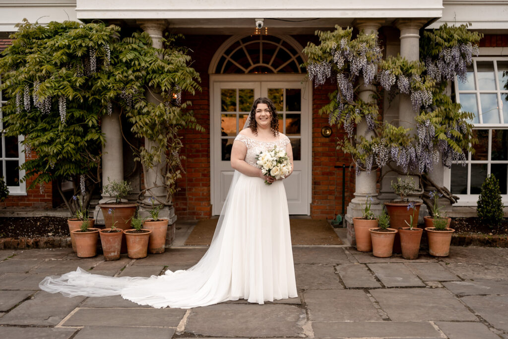 Bride and Groom during their Chewton Glen wedding by Chewton Glen wedding photographer Martin Bell Photography