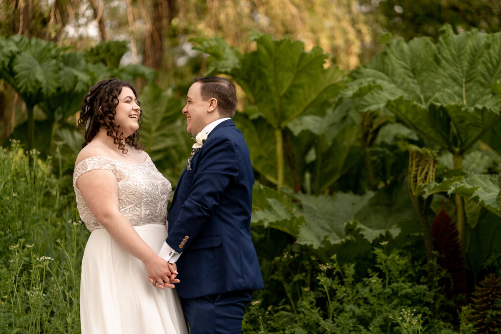 Bride and Groom during their Chewton Glen wedding by Chewton Glen wedding photographer Martin Bell Photography