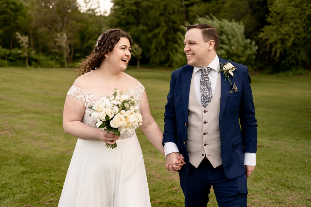 Bride and Groom during their Chewton Glen wedding by Chewton Glen wedding photographer Martin Bell Photography
