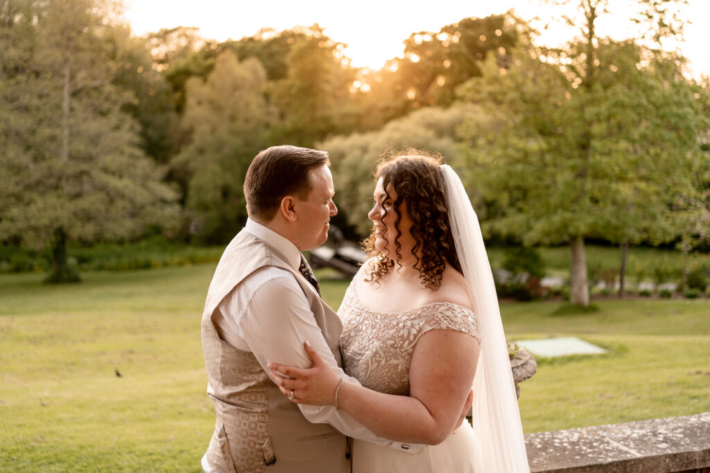 Bride and Groom during their Chewton Glen wedding by Chewton Glen wedding photographer Martin Bell Photography