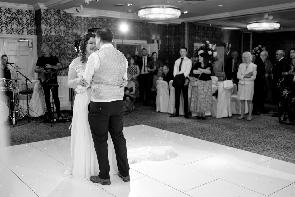 Bride and Groom during their Chewton Glen wedding by Chewton Glen wedding photographer Martin Bell Photography