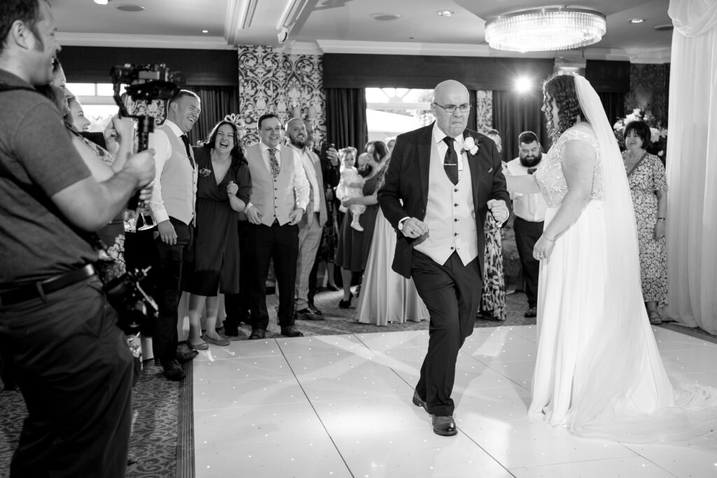 Bride and Groom during their Chewton Glen wedding by Chewton Glen wedding photographer Martin Bell Photography