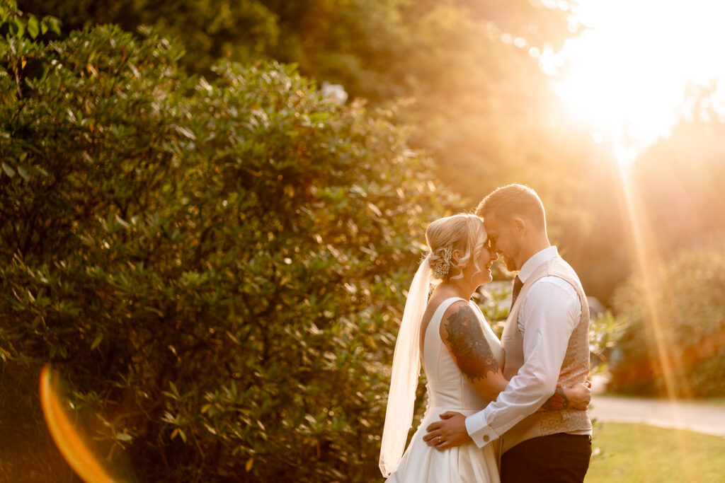 Couple portrait - Rhinefield House Hotel Wedding photographer for Ellie and Sam 