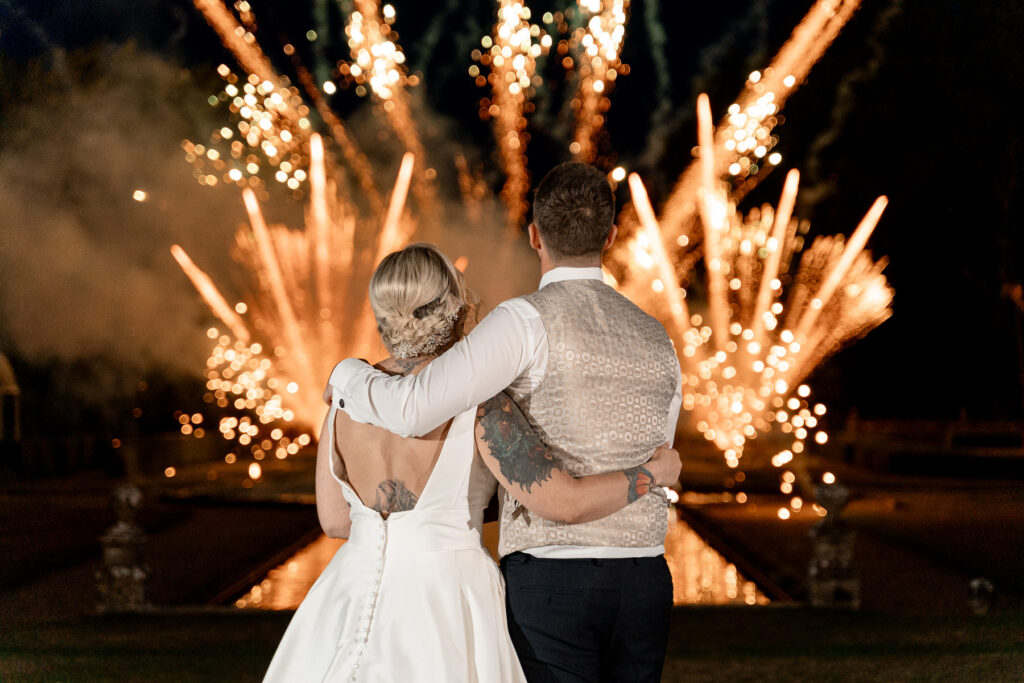 Fireworks - Rhinefield House Hotel Wedding photographer for Ellie and Sam 