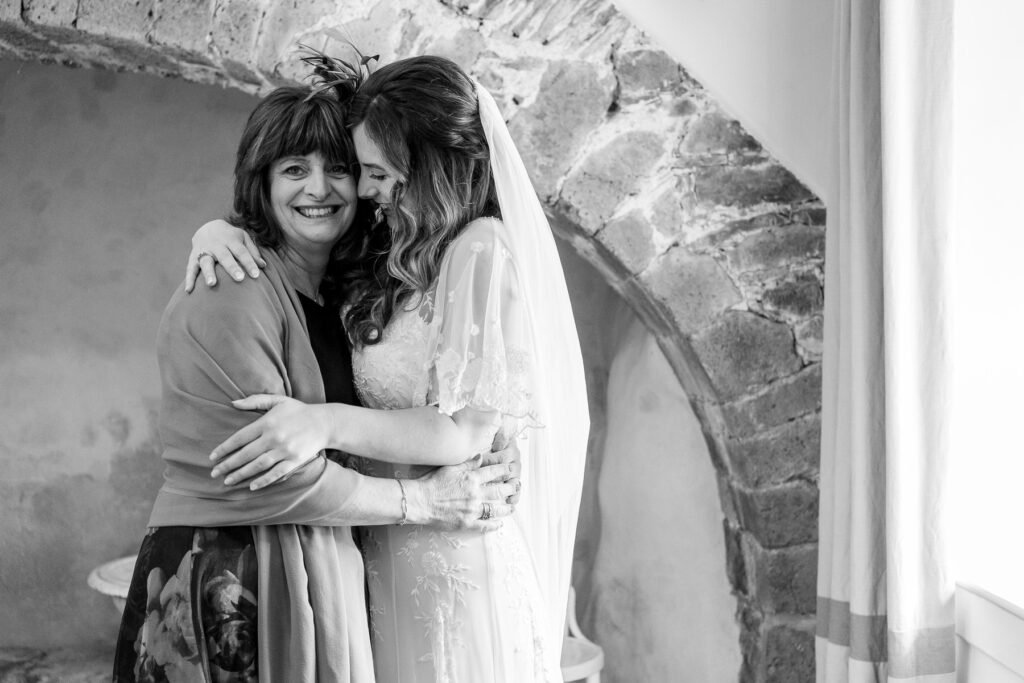 Natural candid wedding photography at The Great Barn Devon