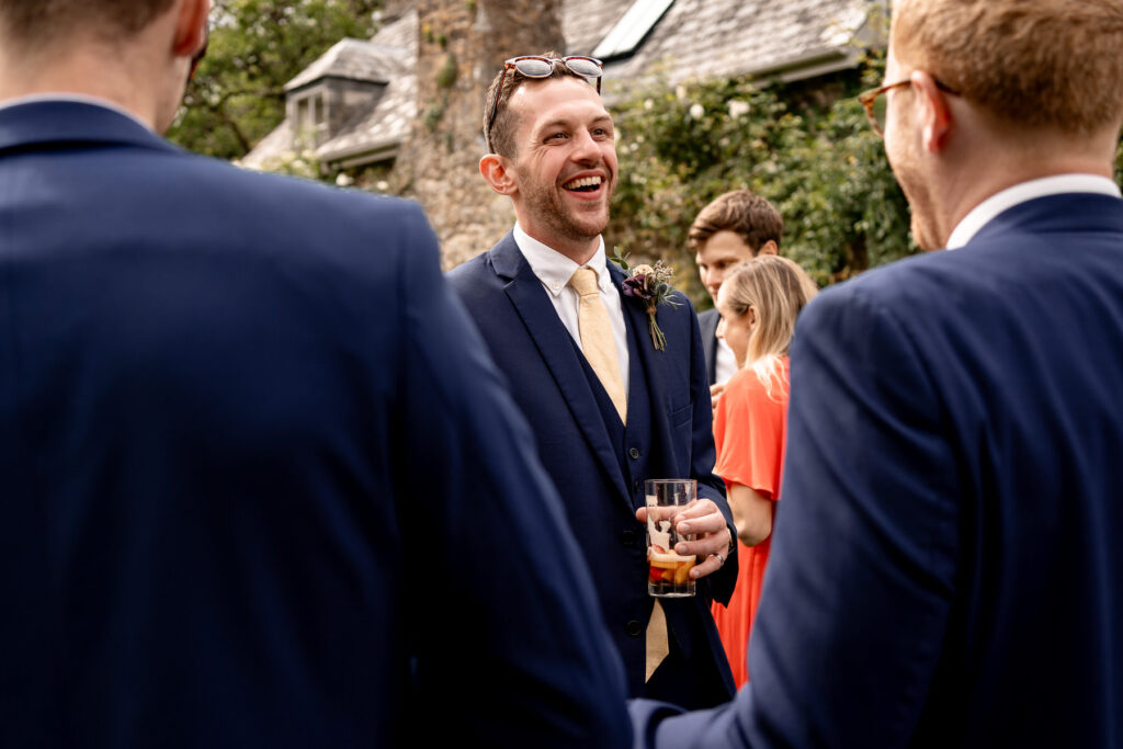 Natural candid wedding photography at The Great Barn Devon