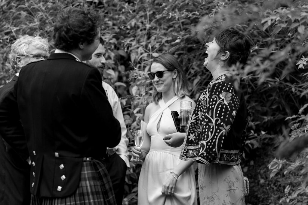 Natural candid wedding photography at The Great Barn Devon