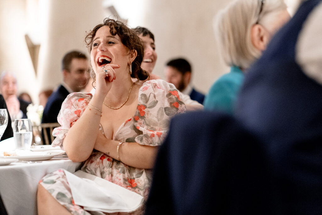 Natural candid wedding photography at The Great Barn Devon