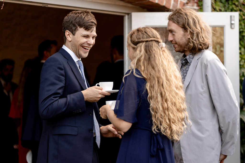 Natural candid wedding photography at The Great Barn Devon