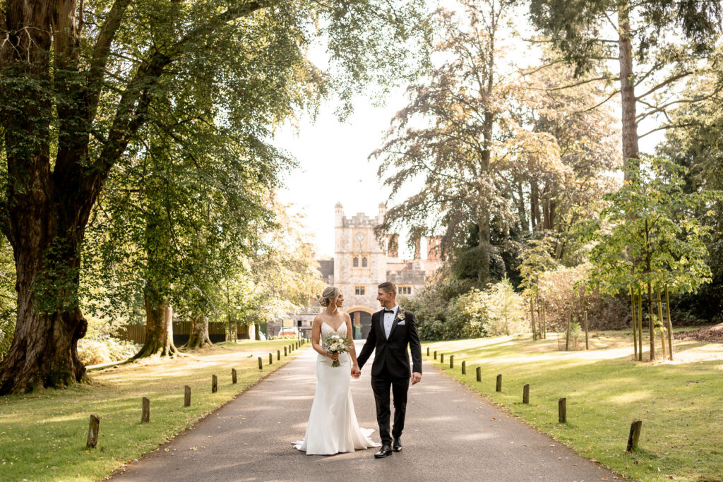 Megan and Dan’s elegant black-tie wedding at Rhinefield House in the New Forest, captured by Martin Bell Photography.