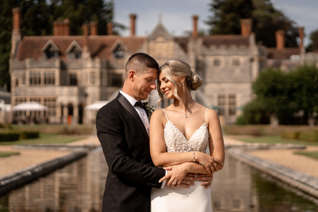 Megan and Dan’s elegant black-tie wedding at Rhinefield House in the New Forest, captured by Martin Bell Photography.