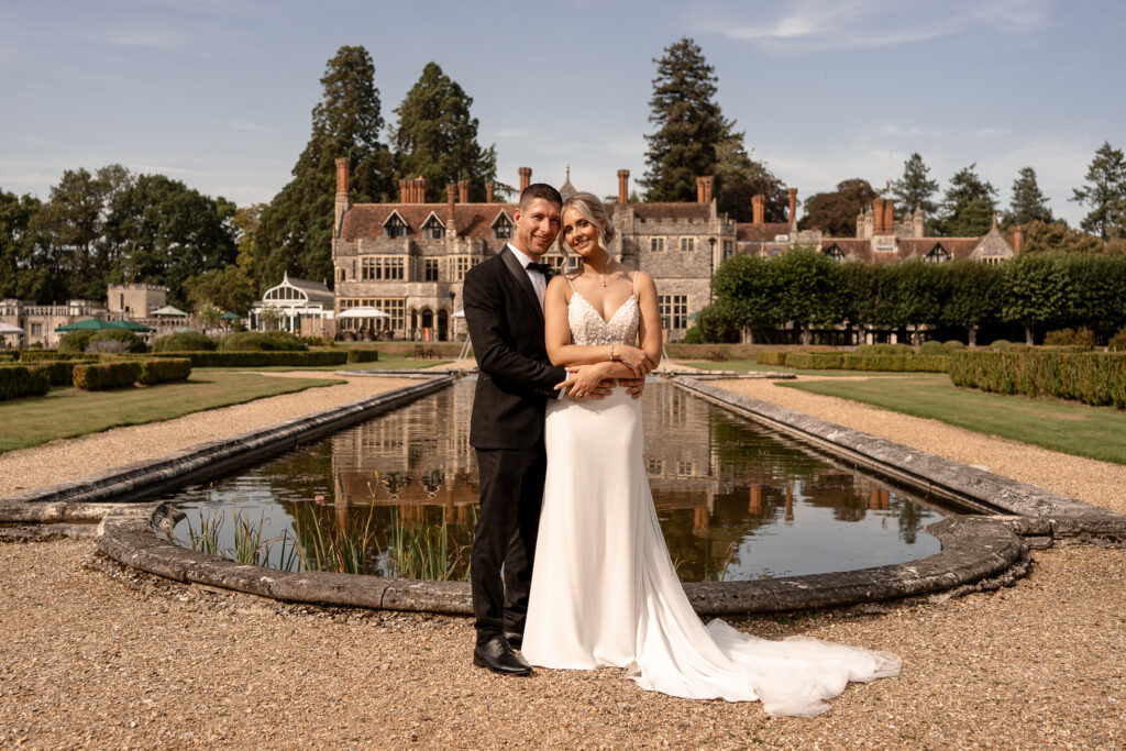 Megan and Dan’s elegant black-tie wedding at Rhinefield House in the New Forest, captured by Martin Bell Photography.