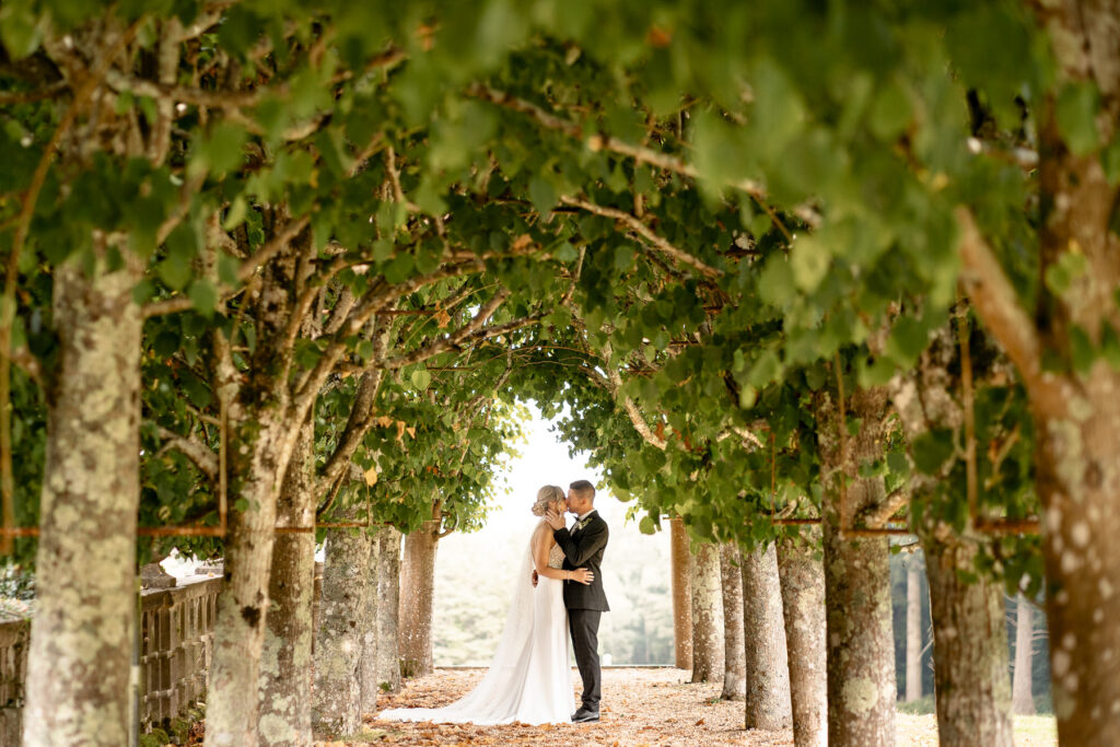 Megan and Dan’s elegant black-tie wedding at Rhinefield House in the New Forest, captured by Martin Bell Photography.