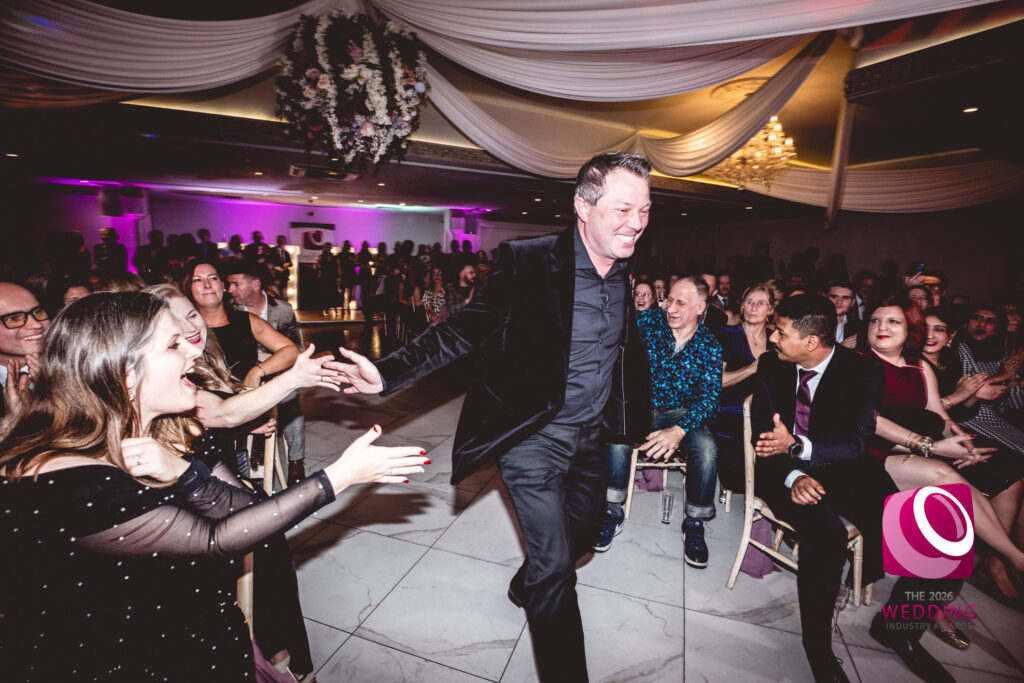 Martin Bell Photography winning best wedding photographer at The Wedding Industry Awards 2026