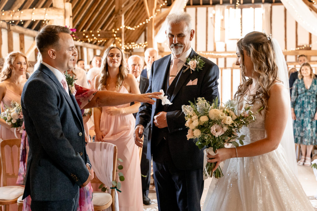 Clock Barn wedding photos by Martin Bell Photography