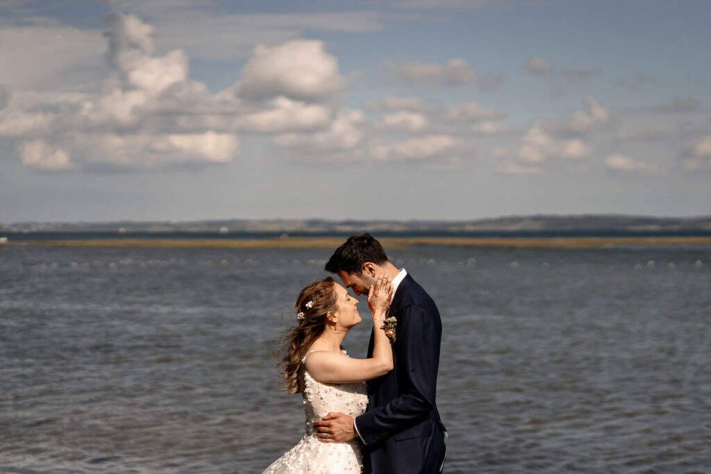 Pylewell Park wedding photographer - photos by the sea - Martin Bell