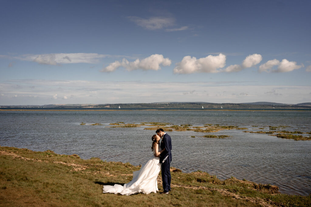 Pylewell Park wedding photographer - photos by the sea - Martin Bell